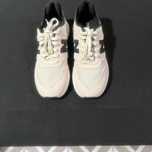 Kids Cream and Black Sneakers